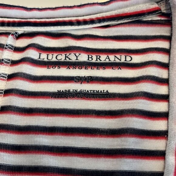 Lucky Brand Red/White/Blue Striped SS T-shirt-FREE w/ Bundle Purchase - Picture 6 of 7